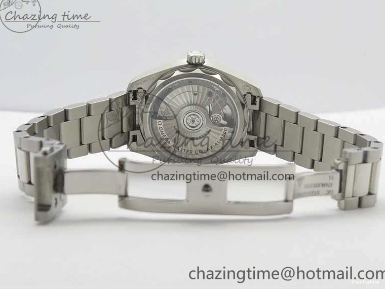 0512 Flexible Aqua Terra 150M 34mm Ladies SS VSF 1:1 Best Edition White MOP Dial Diamonds Markers on SS Bracelet A 7930
